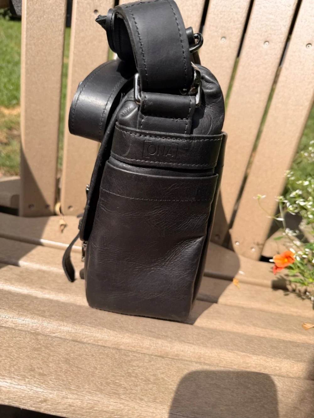 ONA Berlin II for Leica Black Leather Camera Bag